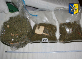 Tři cizince se skoro deseti kily marihuany zadržela zlínská zásahovka