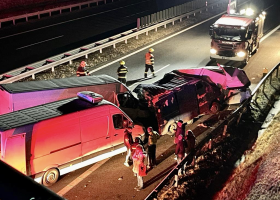 Vážná dopravní nehoda na dálnici D7